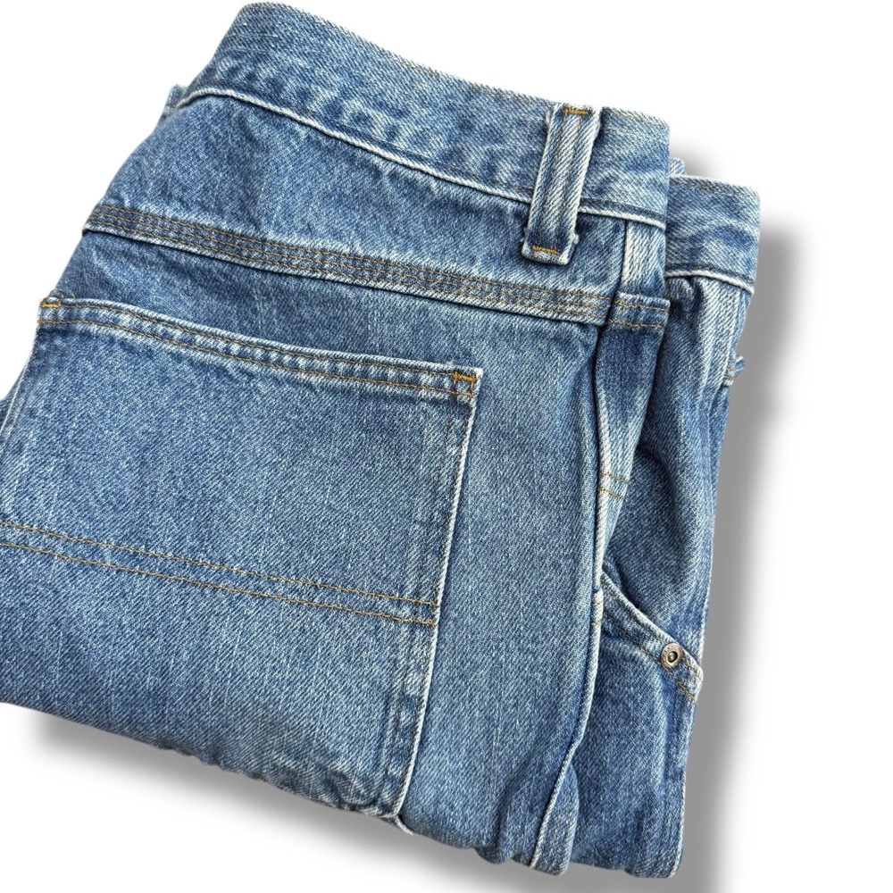 SADDLEBRED Carpenter Jeans Mens 35W x 30‎ L Blue Denim Cotton Workwear Pants